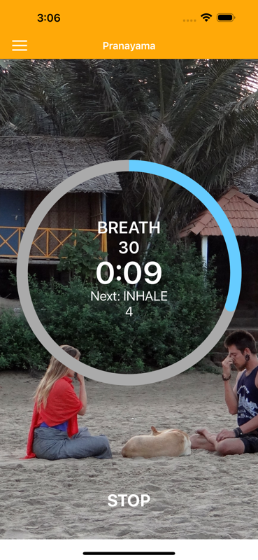 Screenshot 2 of Pranayama Breathing Yoga Timer