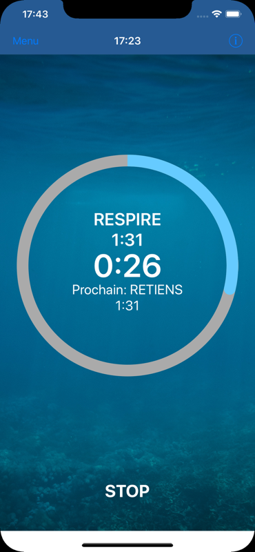 Capture d'écran 3 des Tables d'apnée