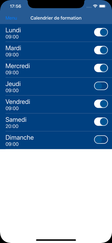 Capture d'écran 8 des Tables d'apnée