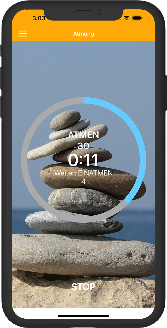 Screenshot von Pranayama Atmung Yoga Timer