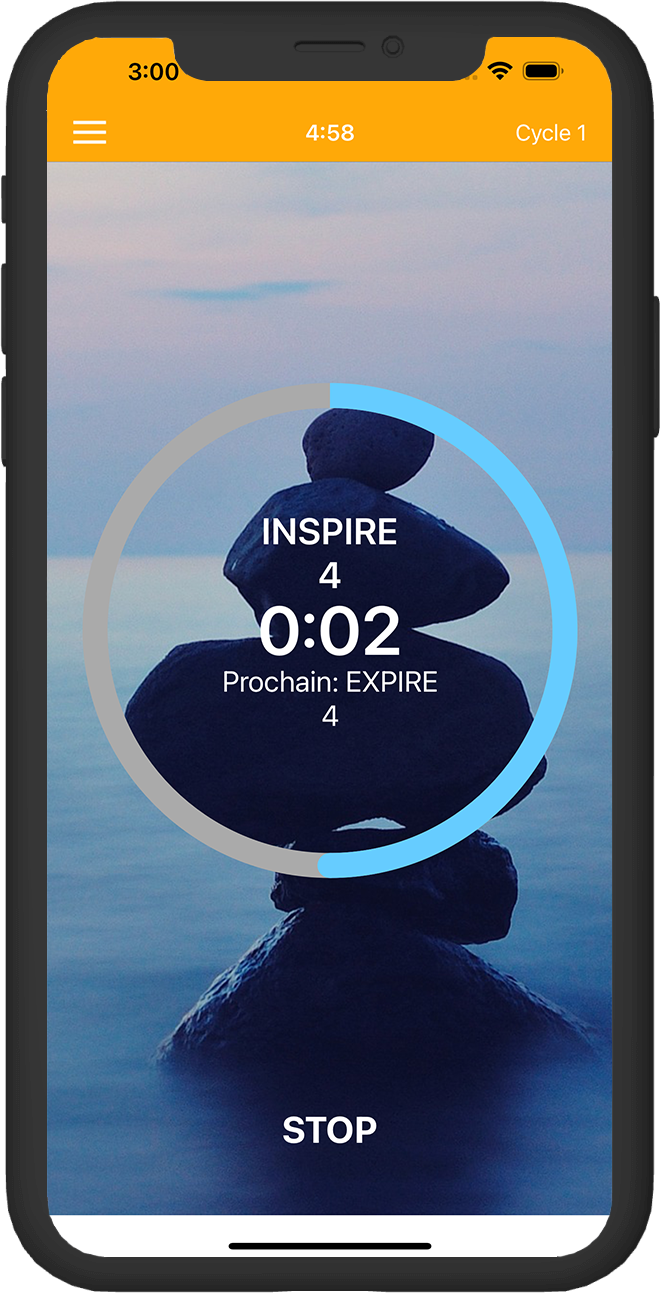 Capture d'écran des Pranayama Breathing Yoga Timer