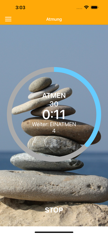 Screenshot 2 von Pranayama Atmung Yoga Timer