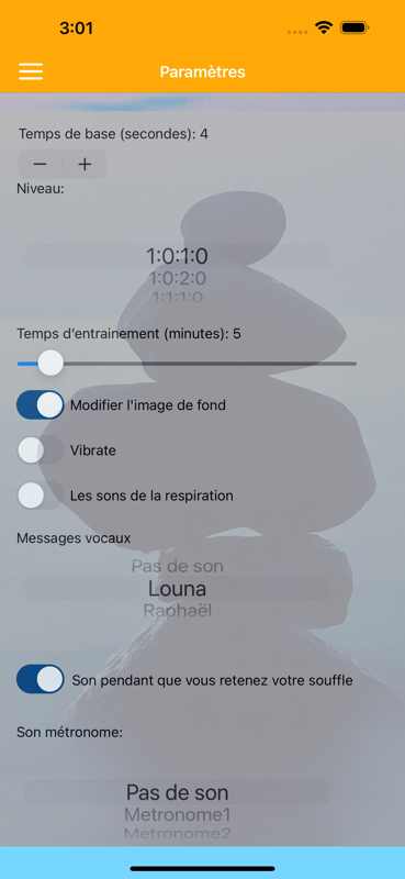 Capture d'écran 4 des Pranayama Breathing Yoga Timer